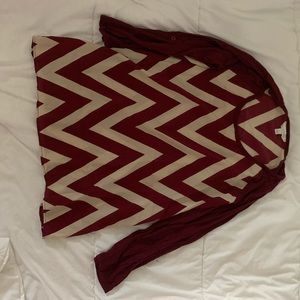 Large Garnet & Gold Charming Charlie’s Blouse